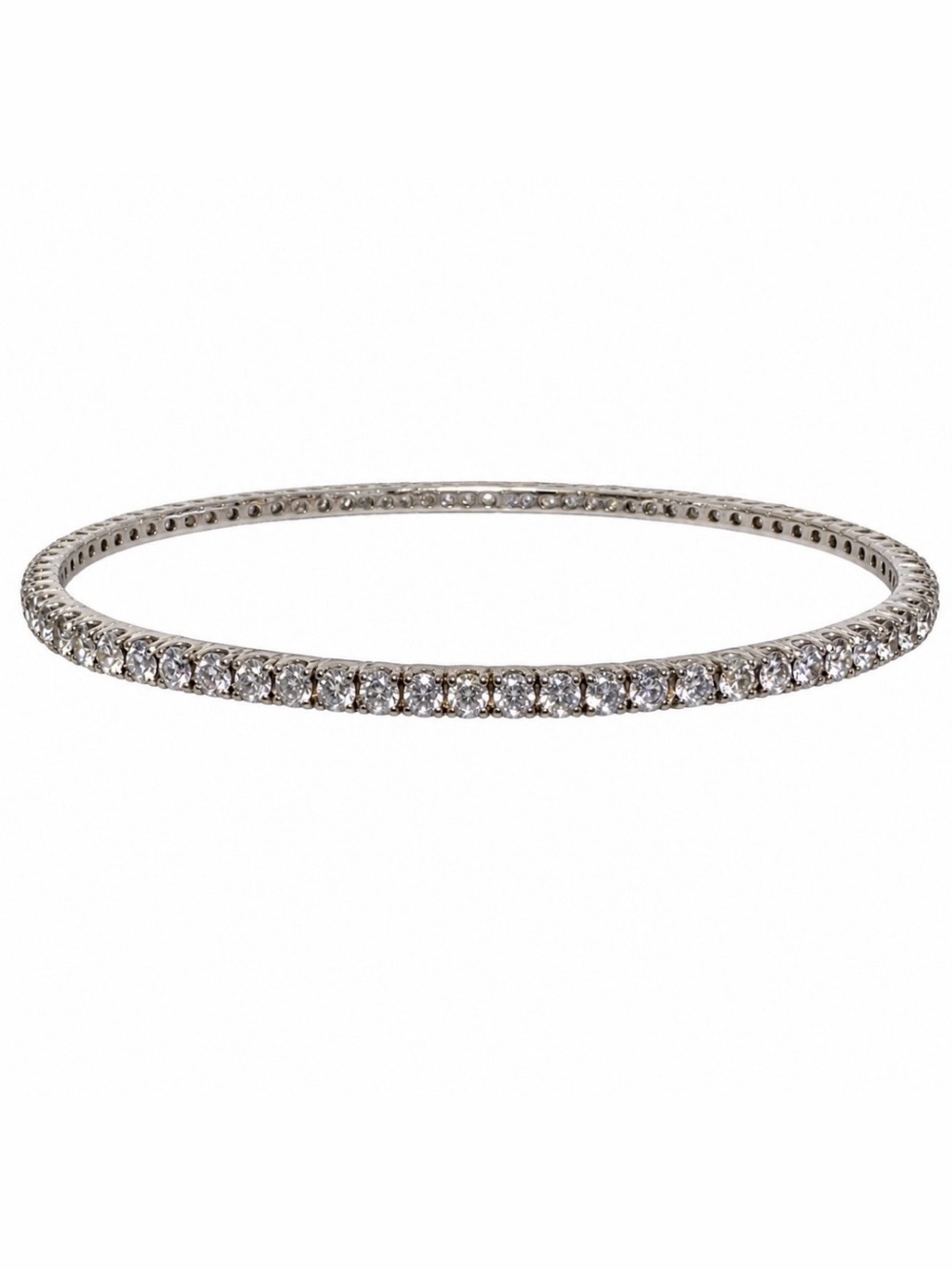 Vintage Sterling Silver 925 Bangle Bracelet Extra Large 10” Inner circumference